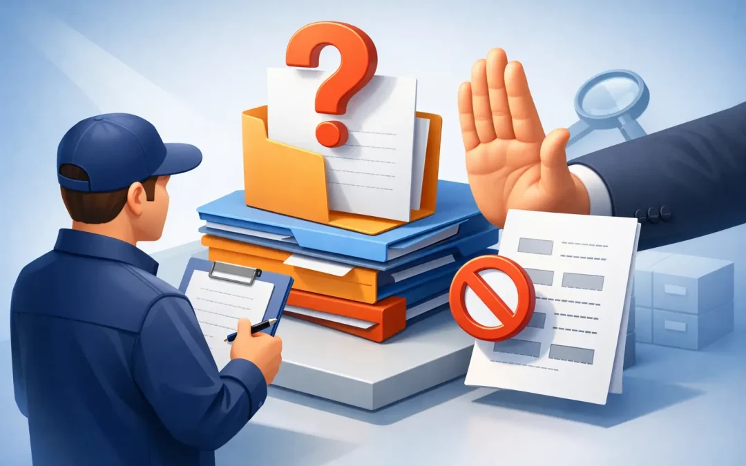Can Inspectors Reject Missing Documentation?